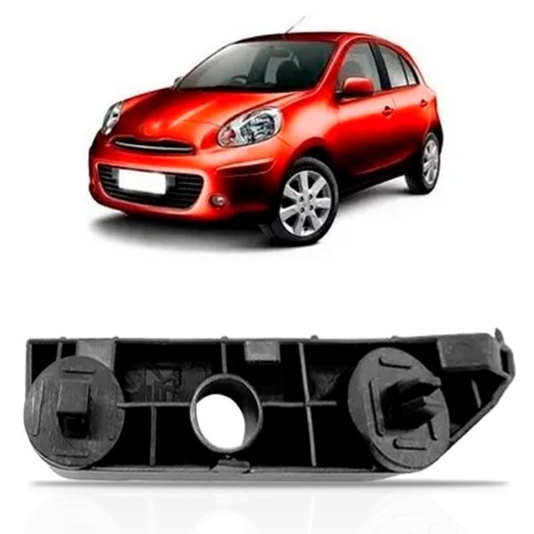 Guia Suporte Parachoque Dianteiro March 2010 A 2014 Promoção Lado Direito