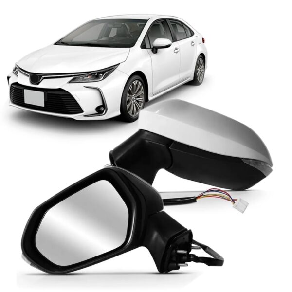 Retrovisor Corolla 2020 2021 Elétrico Retrátil Com Sinaleira Lado Esquerdo