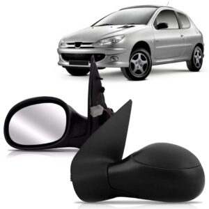 Retrovisor 206 1999 A 2010 207 2008 A 2014 Elétrico Lado Esquerdo