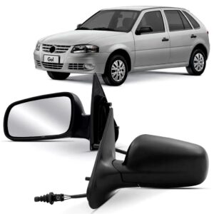 Retrovisor Gol 1999 A 2008 G3 / G4 4 Portas C/ Controle Lado Esquerdo