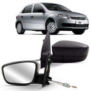 Retrovisor Gol Voyage G5 2009 A 2012 C/ Controle 4pts Lado Esquerdo