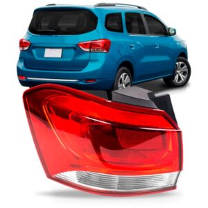 Sinaleira Traseira Spin 19/21 Canto Cristal Borda Vermelha Lado Esquerdo