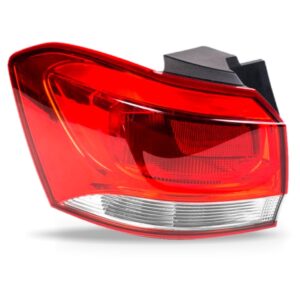 Sinaleira Traseira Spin 19/21 Canto Cristal Borda Vermelha Lado Esquerdo