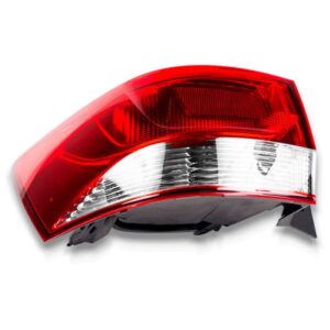 Sinaleira Traseira Spin 19/21 Canto Cristal Borda Vermelha Lado Esquerdo