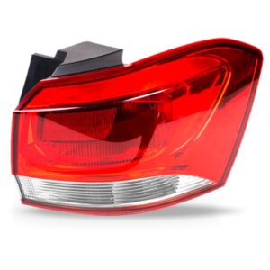 Sinaleira Traseira Spin 19/21 Canto Cristal Borda Vermelha Lado Direito