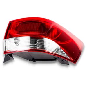 Sinaleira Traseira Spin 19/21 Canto Cristal Borda Vermelha Lado Direito