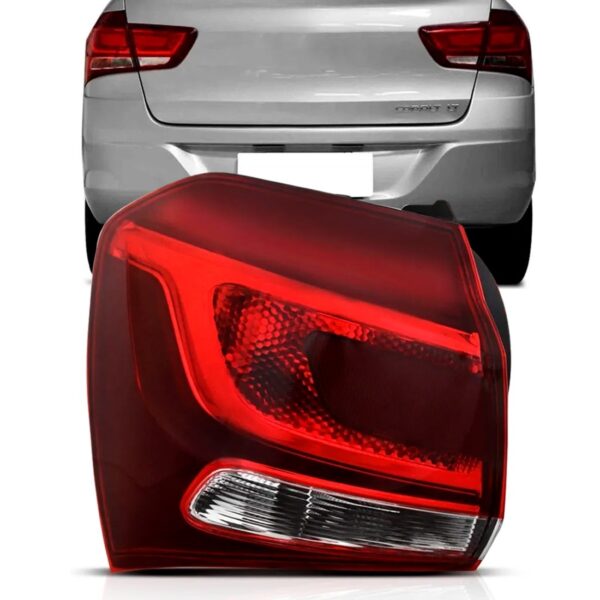 Lanterna Traseira Cobalt 2017 18 19 2020 Canto Fume 1ª Linha - Esquerdo - Vermelho