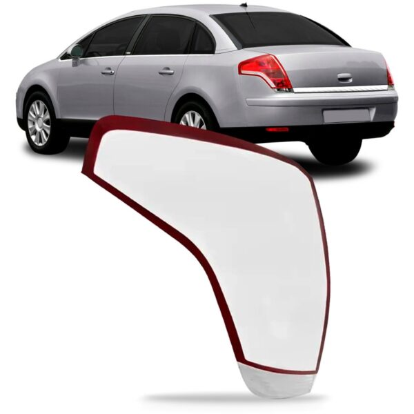 Lente Lanterna Traseira C4 Pallas 2007 08 09 10 2011 Sedan Lado Esquerdo