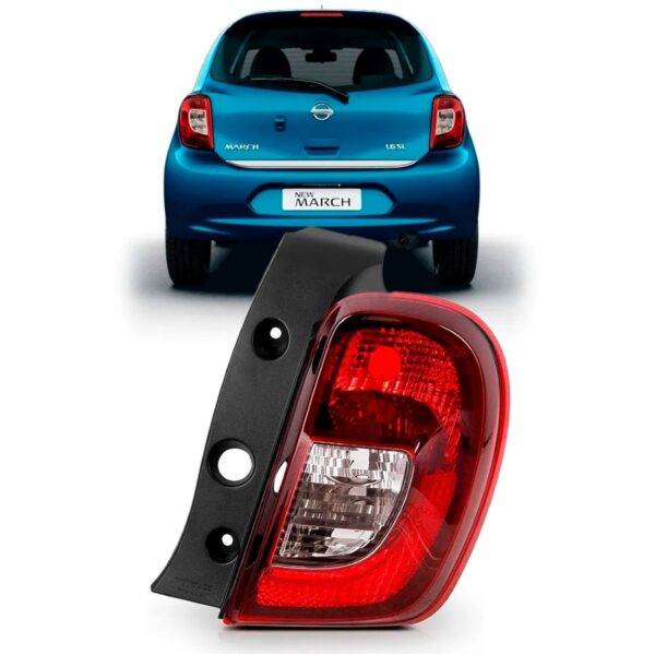 Lanterna Traseira March 14 15 16 17 2018 2019 Fumê 1ª Linha Direito Fumê