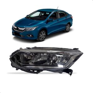 Farol Para Honda City 2018 2019 2020 2021 Com Led 1ª Linha - Esquerdo/motorista