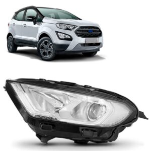 Farol Ecosport 18 19 2020 2021 Manual Com Led Xenon 1ª Linha Esquerdo/motorista
