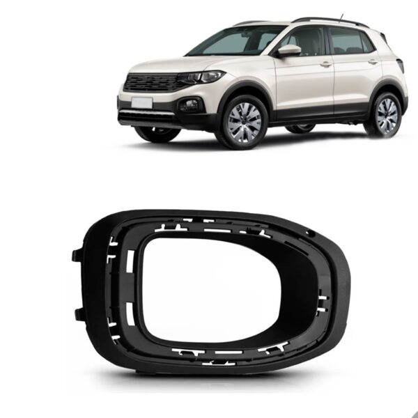 Moldura Milha T-cross 2019 A 2022 C/ Furo Moldura Direito - Preto - Direito