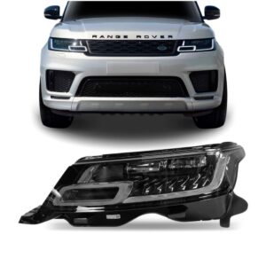 Farol Range Rover Sport 2018 2019 2020 Com Led 1ª Linha Esquerdo/motorista