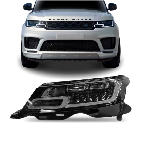 Farol Range Rover Sport 2018 2019 2020 Com Led 1ª Linha Esquerdo/motorista