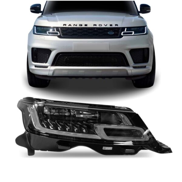 Farol Range Rover Sport 2018 2019 2020 Com Led 1ª Linha - Direito/passageiro