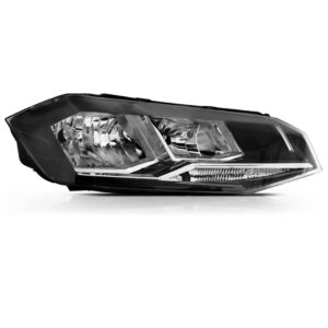 Farol Polo Virtus 2018 2019 2020 Com Friso Cromado 1ª Linha Direito/passageiro