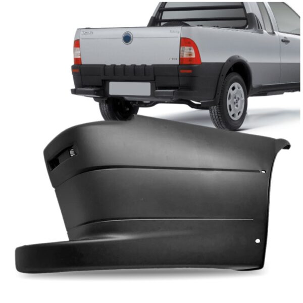 Ponteira Parachoque Traseiro Para Fiat Strada 2005 A 2008 Lado Direito