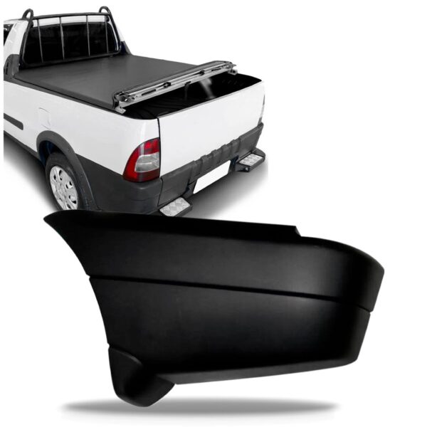 Ponteira Parachoque Traseiro Strada 1996 A 2007 Texturizada Lado Esquerdo