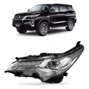 Farol Elétrico Hilux Sw4 C/ Led 2016 A 2021 1ª Linha Direito/passageiro