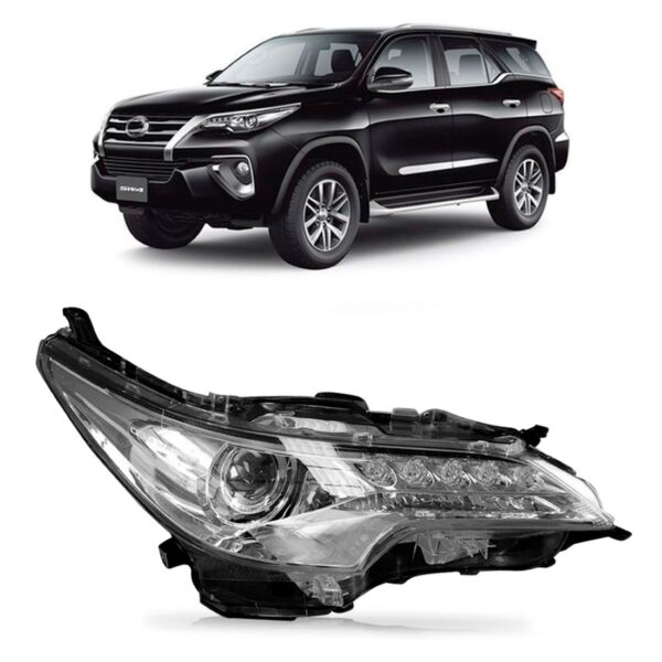 Farol Elétrico Hilux Sw4 C/ Led 2016 A 2021 1ª Linha - Esquerdo/motorista