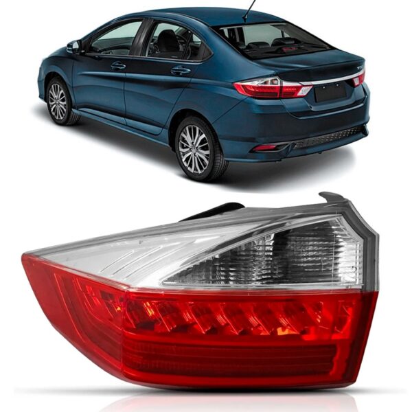 Lanterna Traseira City 2018 A 2020 C/ Led Lado Esquerdo