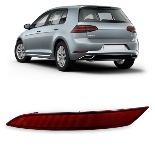 Refletor Parachoque Traseiro Golf 2018 A 2020 Lado Esquerdo