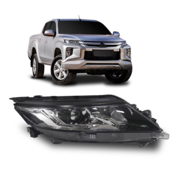 Farol L200 Triton 2020 2021 2022 Eletrico Com Motor 1ª Linha Direito/passageiro