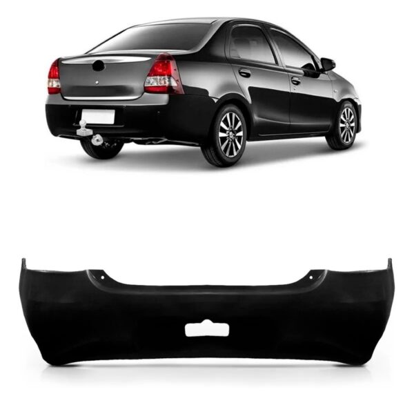 Envolvente Traseiro Etios Sedan 2017 A 2019 Preto 1a Linha