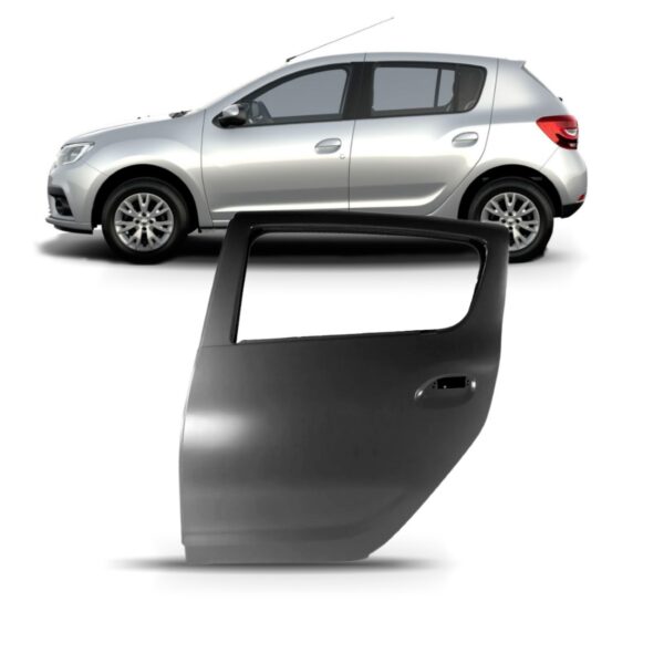 Porta Traseira Sandero 2014 A 2021 Lado Esquerdo