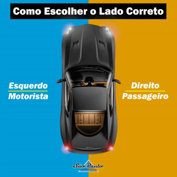 Lateral Traseira Inferior Para Renault Sandero 2014 A 2021 Lado Direito