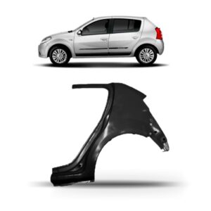Lateral Traseira Inferior Para Renault Sandero 2008 A 2013 Lado Esquerdo