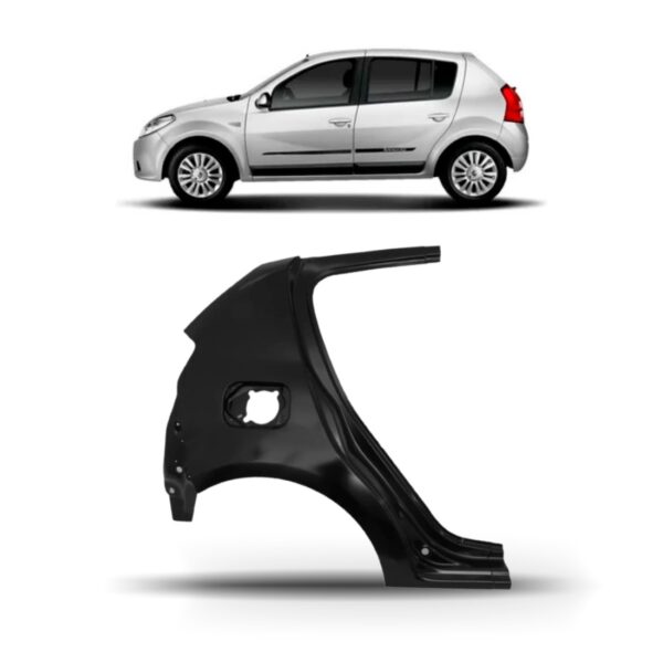 Lateral Traseira Inferior Para Renault Sandero 2008 A 2013 Lado Direito