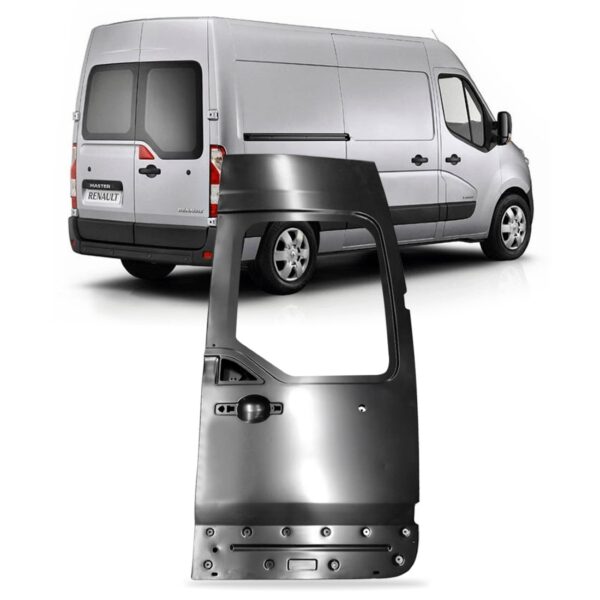 Porta Traseira C/ Janela C/ Teto Alto Master 2013 A 2020 Direito Preto