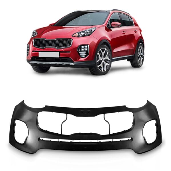 Envolvente Dianteiro Sportage 2017 A 2021 Furo Sensor Preto - Preto