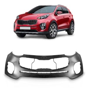 Envolvente Dianteiro Sportage 2017 A 2021 Furo Sensor Primer Cinza