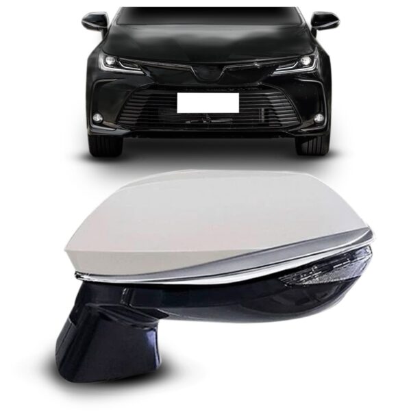 Retrovisor Eletrico Retratil Com Sinaleira Corolla 2020 A 22 Lado Esquerdo