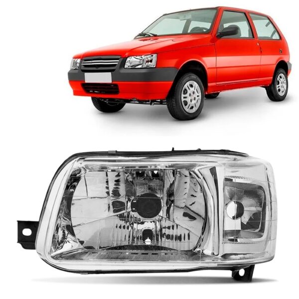 Farol Uno Fiorino Fiat 2004 A 2010  Lado Esquerdo