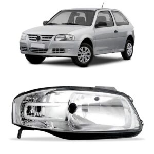 Farol Cromado Gol G4 2004 A 2008 Lado Direito