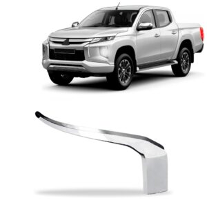 Moldura Supe. Parachoque Diant. Cromado L200 Triton 20 21 22 Lado Direito