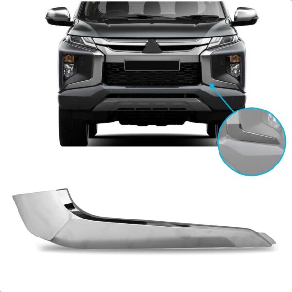 Moldura Inferior Parachoque Dianteiro L200 2021 A 2023 Lado Esquerdo