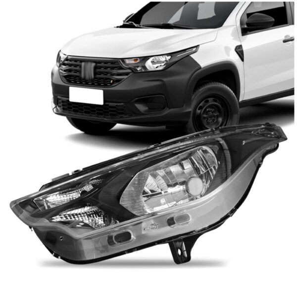 Farol Fiat Strada Freedom Endurance 2021 2022 2023 1ª Linha Esquerdo/motorista