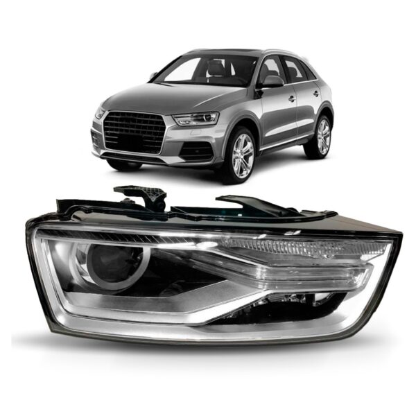 Farol Para Audi Q3 Anos De 15/19 Eletrico Com Xenon 1ª Linha Direito/passageiro