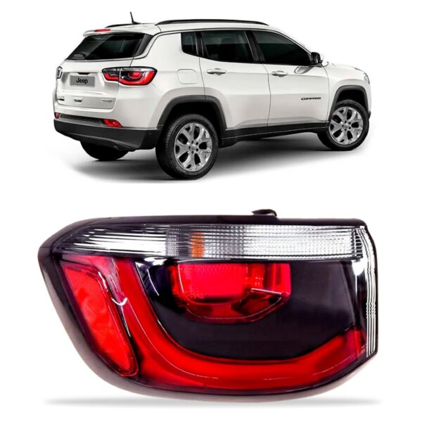Lanterna Traseira Canto C/ Led Compass 2017 A 2021 1ª Linha Esquerdo