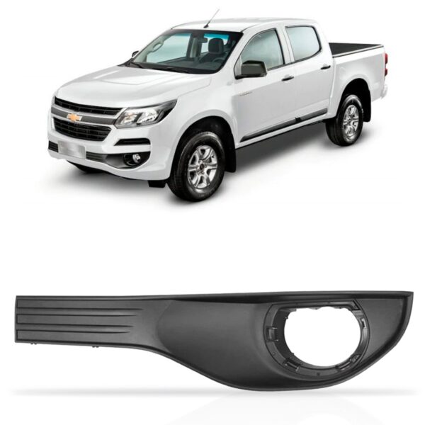 Grade Lateral Parachoque Dianteiro C/furo S10 2017 2018 2019 Pronto Para Pintura Esquerdo/motorista