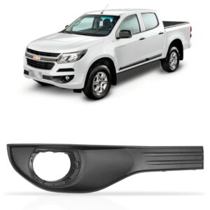 Grade Lateral Parachoque Dianteiro C/furo S10 2017 2018 2019 Pronto Para Pintura Direito/passageiro