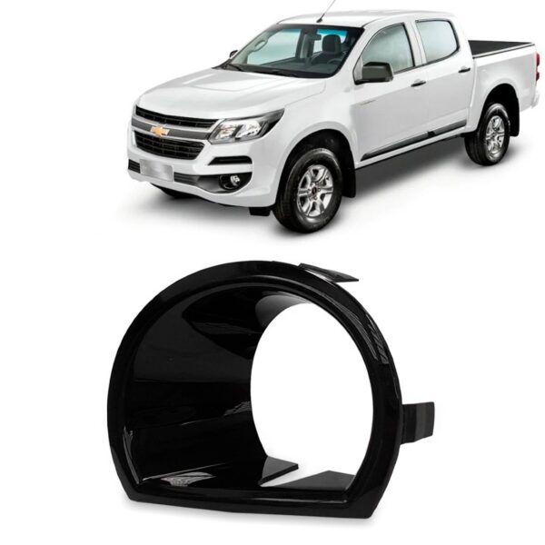 Moldura Farol Milha Parachoque Dianteiro S10 S/ Furo 17 A 19 Lado Esquerdo