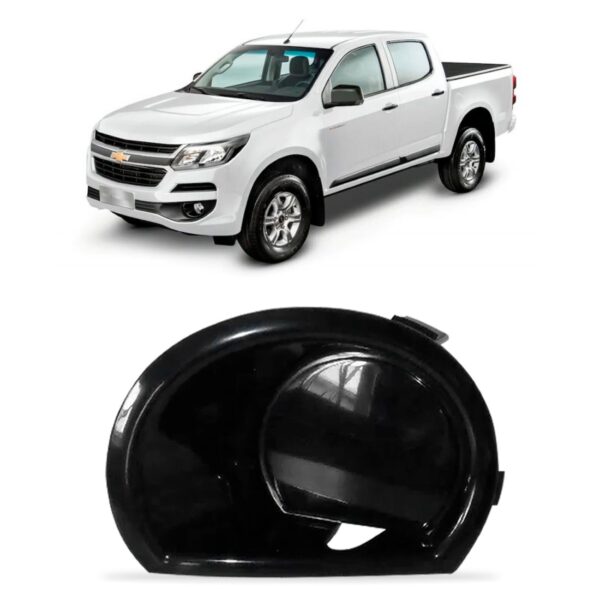 Moldura Farol Milha Parachoque Dianteiro S10 S/ Furo 17 A 19 Lado Esquerdo