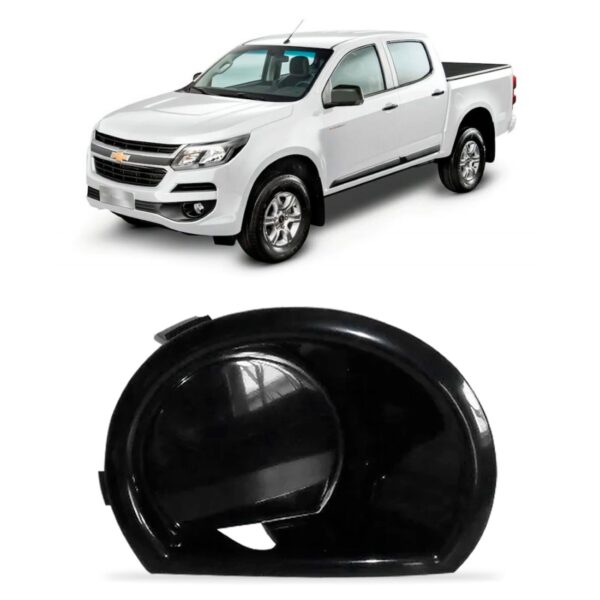 Moldura Farol Milha Parachoque Dianteiro S10 S/ Furo 17 A 19 Lado Direito