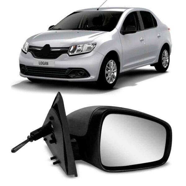 Retrovisor Sandero Logan 2014 A 2019 C/ Controle Lado Direito