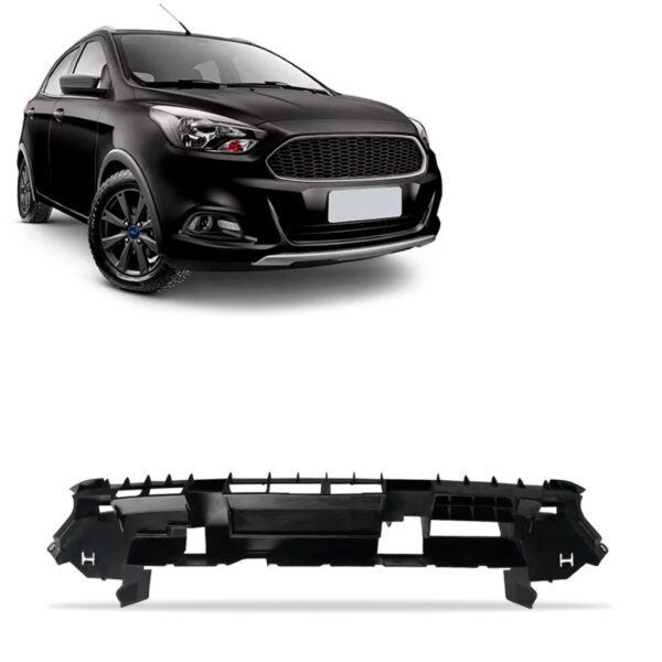 Grade Reforço Parachoque Dianteiro Ka 2015 A 2018 1a Linha Preto